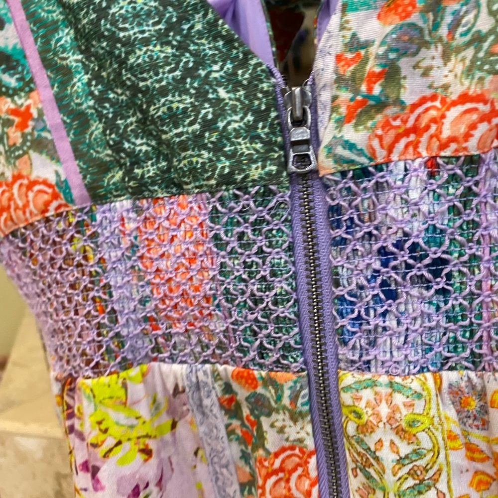 Alice + Olivia Multicolor Patchwork Maxi Dress - Picture 10 of 10